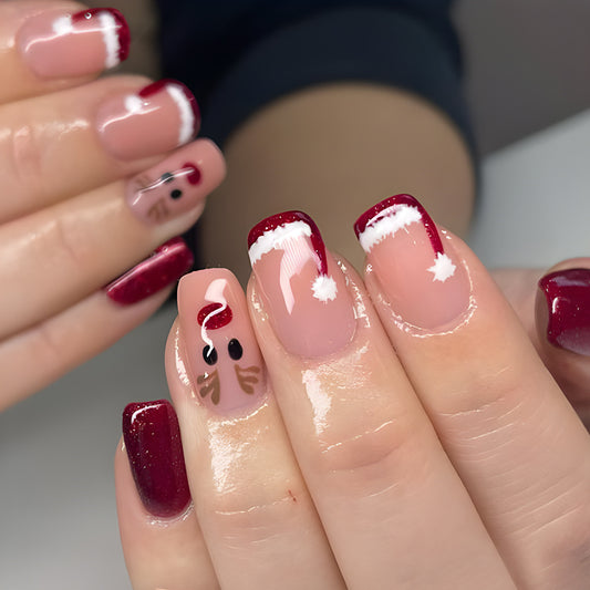 Christmas Elk Nails