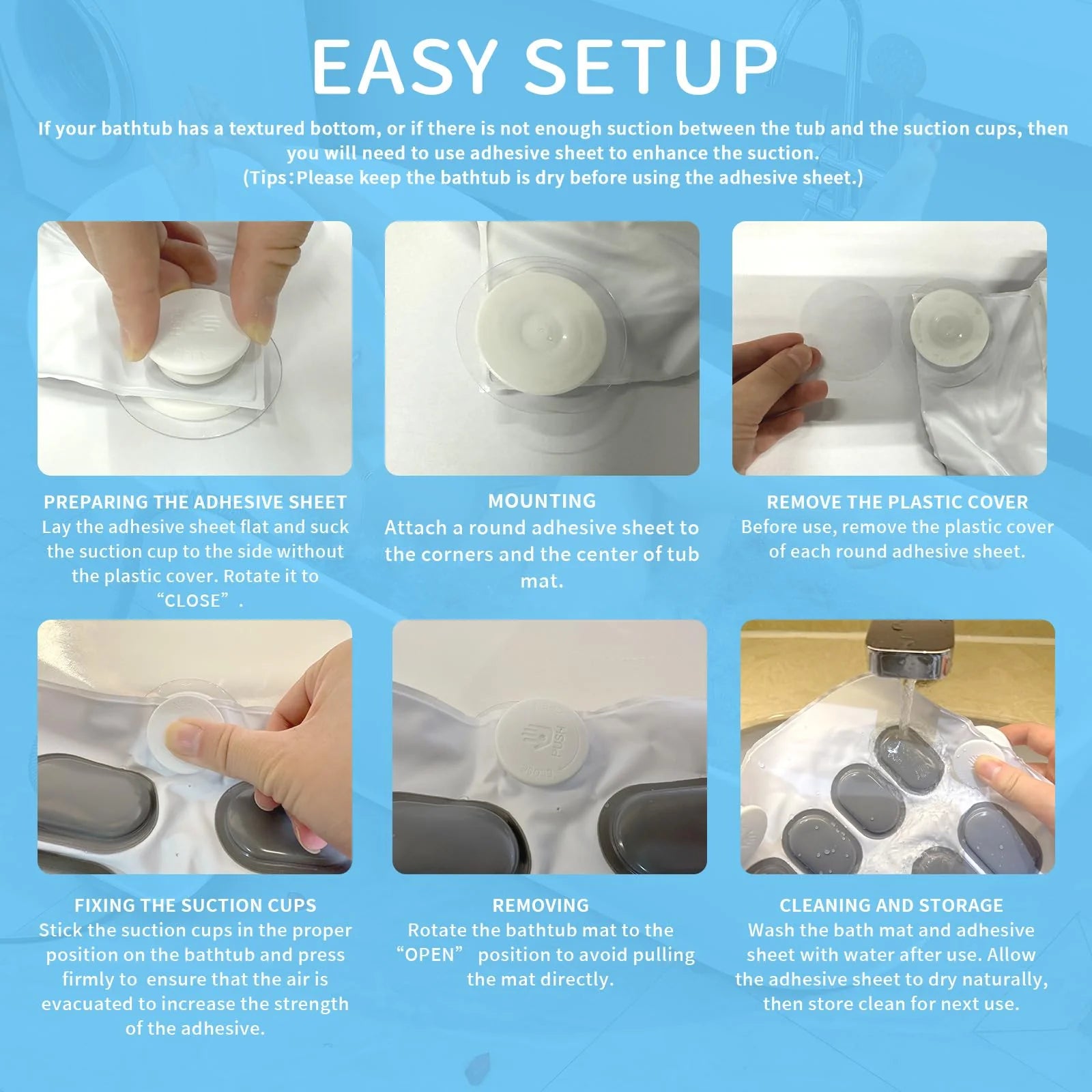 Electric Bubble Spa Bath Mat (Upgraded)