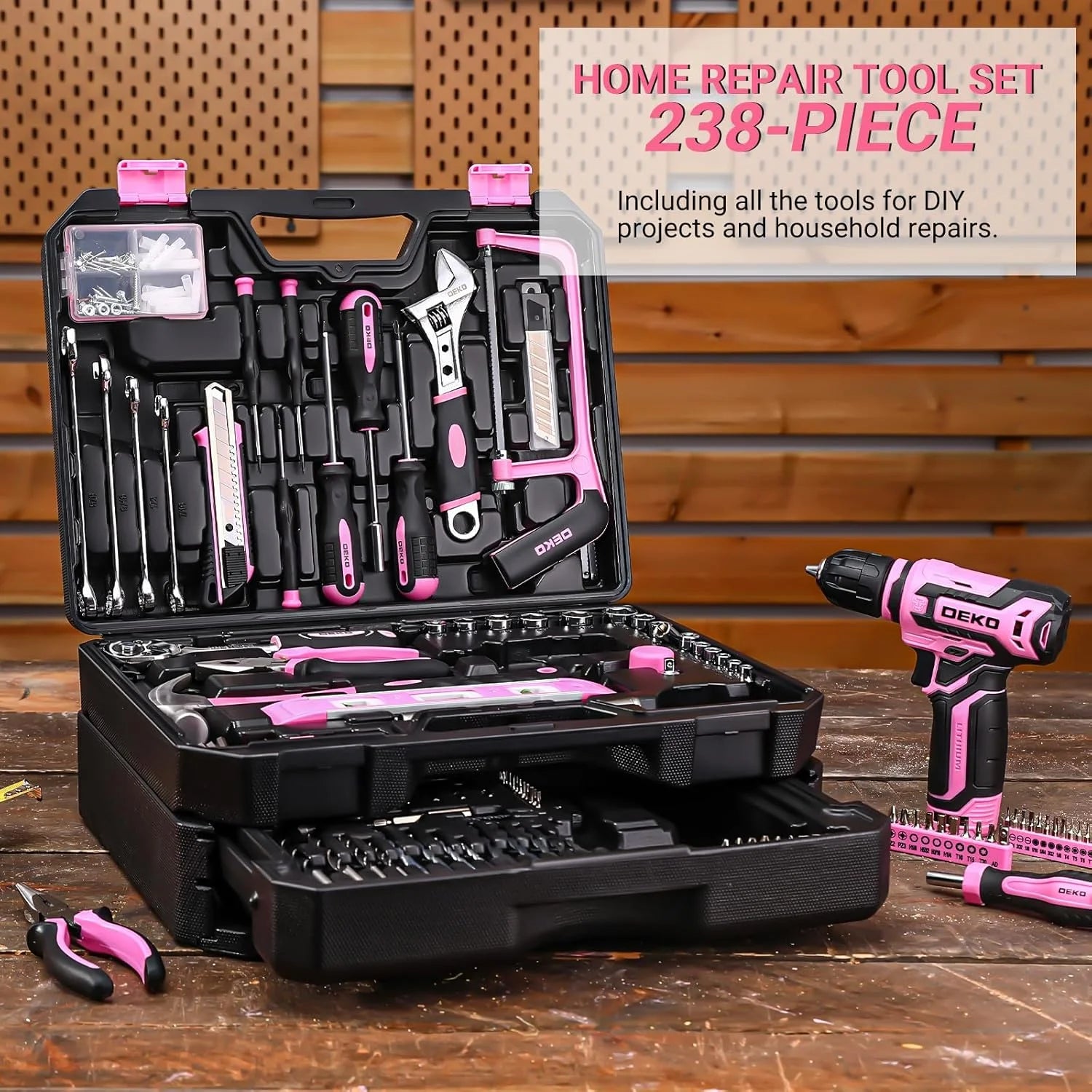 DEKO 12V Cordless Drill Repair Set