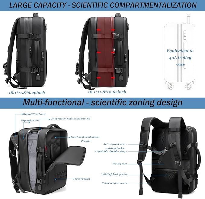 Vortex Vacuum Travel  Bagpack