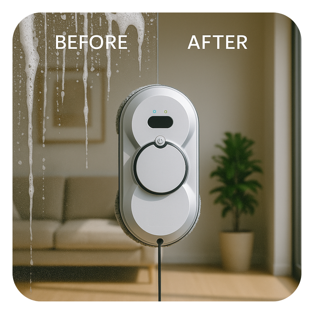 AeroClean AI™ Automatic Window Cleaning Robot