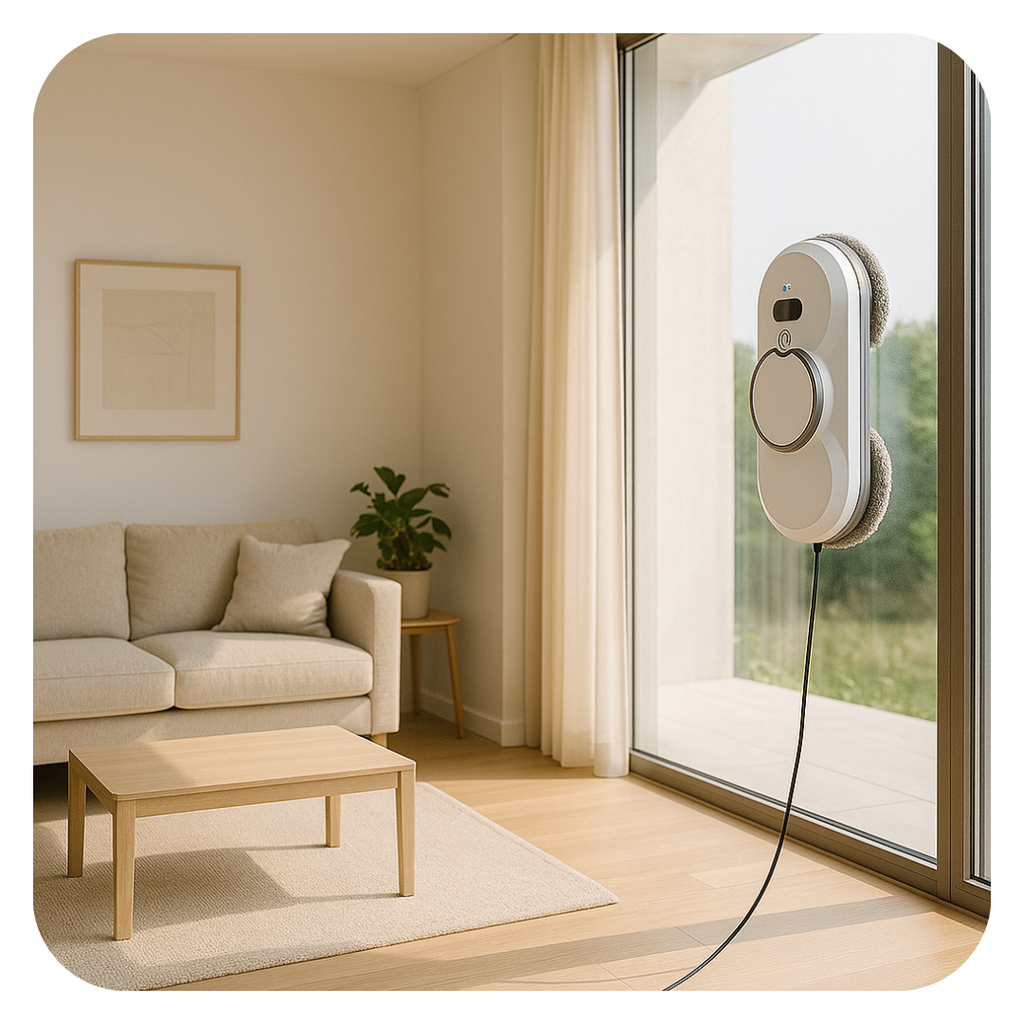 AeroClean AI™ Automatic Window Cleaning Robot