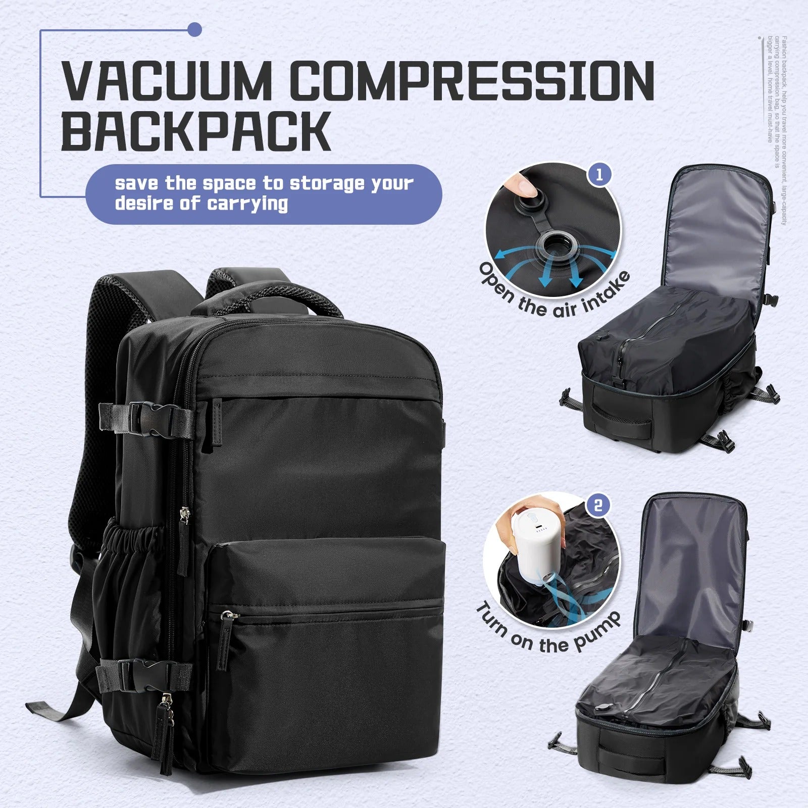 All-In-One Expandable Travel Backpack