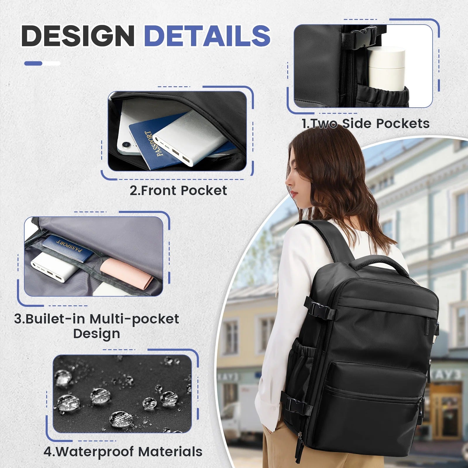 All-In-One Expandable Travel Backpack