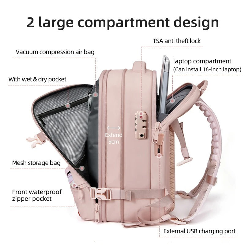 All-In-One Expandable Travel Backpack