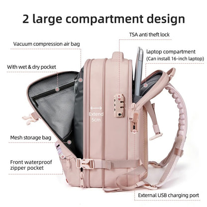 All-In-One Expandable Travel Backpack