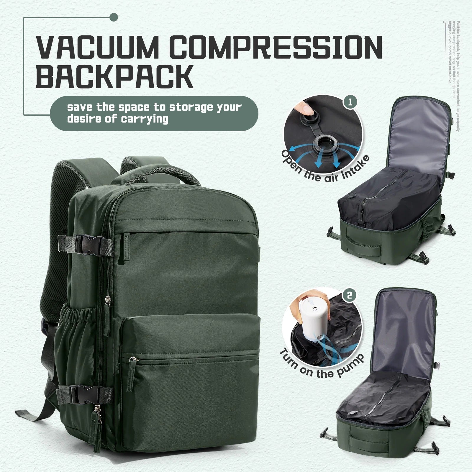 All-In-One Expandable Travel Backpack